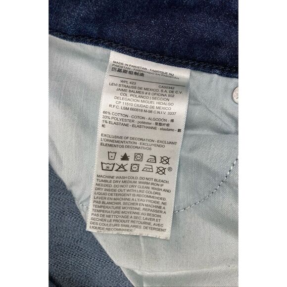 Signature by Levi Strauss & Co. Women Dark Wash High Rise Skinny Ankle Crop Jean - Picture 9 of 9